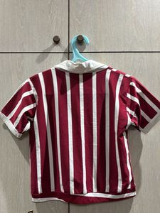Striped Polo Neck Top