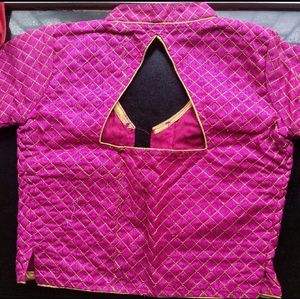STITCHED PINK BLOUSE