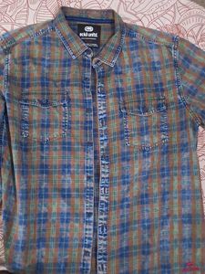Ecko Unltd Denim washed look Button-Up Shirt