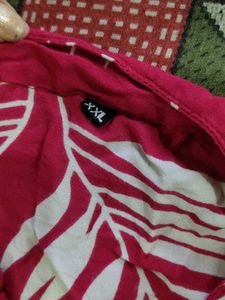 Vibrant Pink Tropical Print Kurta