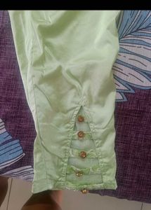 Taavi/ Biba Y2k Vintage Green Embroidered Kurta Se