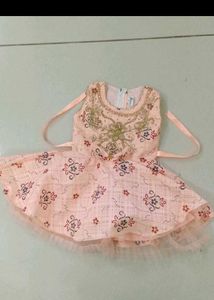 Peach Floral Dress
