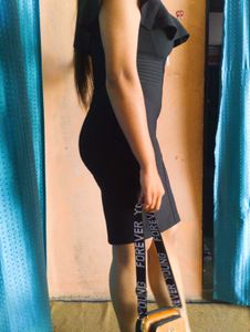 🌸Size:-xs to M Chic Black Bodycon Mini Dress🌸