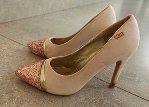 Elegant Glitter Toe High Heels