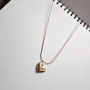 Gold Heart Anti-Tarnish Pendant Necklace