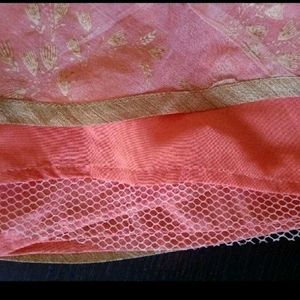 Ethnic gown with leggings and dupatta
