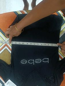 bebe Rhinestone Top