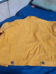 Mustard Yellow Denim Jacket - size S