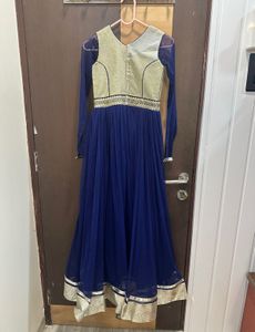Elegant Royal Blue Ethnic Gown