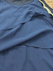 Navy Blue Layered Sleeveless Top