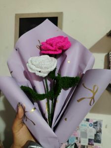 Crocheted Rose Bouquet