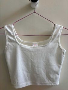 White Crop Top