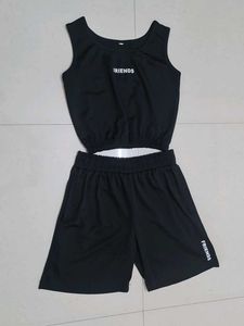 Black two piece co-ord set