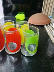Colorful Drinking Glasses (Set of 8)