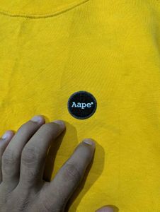 Yellow BAPE Crewneck Sweatshirt