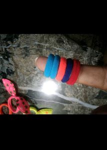 Colorful Hair Ties &amp; Scrunchies Set