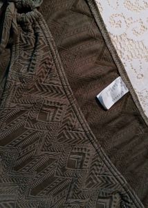 Olive Green Textured Bikini Bottom