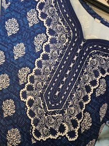 Blue Printed Kurta
