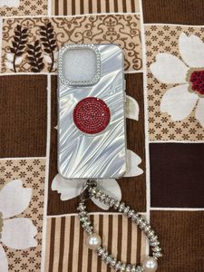 Sparkly Phone Case with Charm