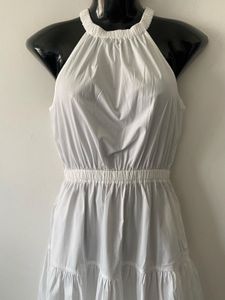 Scoop Women’s Gathered Poplin Halter Dress