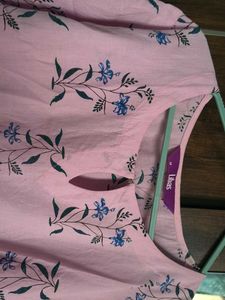 Pink Floral Print Kurta set