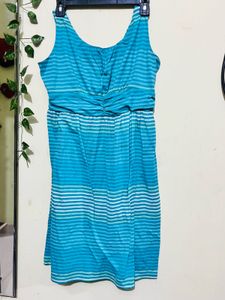 Striped Sleeveless Maxi Dress
