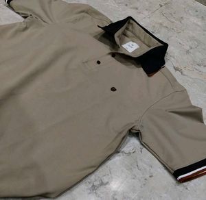 Men's Beige Polo Shirt