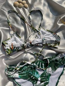 Tropical Print Bikini Set