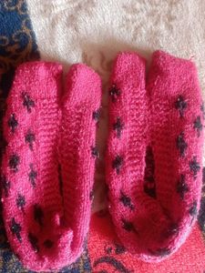 Woolen Winter Warm Soft Hand-made Knitted Socks (P