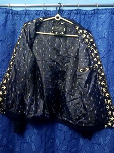 Black Varsity Jacket Sparrow light khaki In Blac