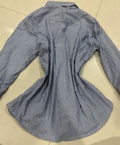 Attractive blue stripped shirt
