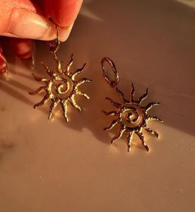 Boho Sun 18K Gold Plated Anti Tarnish Earrings
