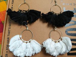 Boho Tassel Hoop Earrings
