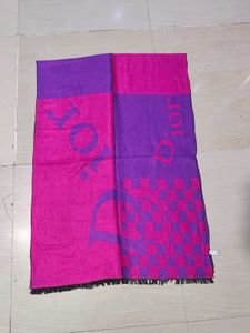 Christian Dior Scarf Shawl DD Logo Wrap Stole Muff