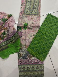 cotton suit  three piece
