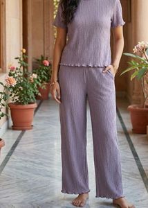 Zudio Purple Co-ord Set Daily wear