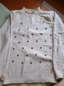 Cute Pink Heart Sweater
