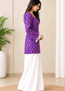 New styles Purple short kurti-M