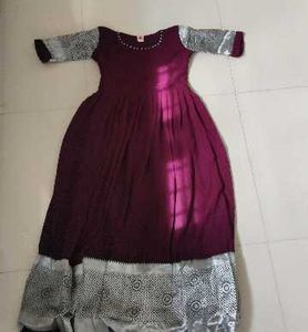 Elegant Maroon Ethnic Gown