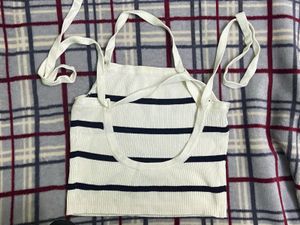 Striped Ribbed Knit Tank Top