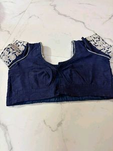 pearl work Navy Blue Blouse
