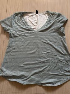 Striped V-Neck T-Shirt