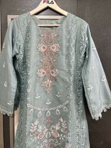 diwali special pakistani hoor soft organza suit du