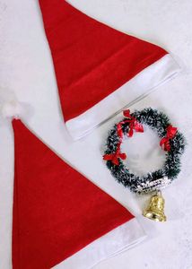 Christmas Caps - Set Of 2