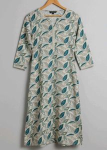 Elegant Floral Print Kurta