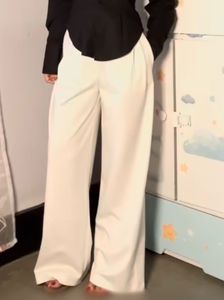 Pleated  Wide Leg Korean Pants