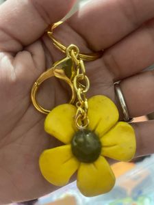 Pocket Sunshine Bag Charm |  Daisy- Handmade