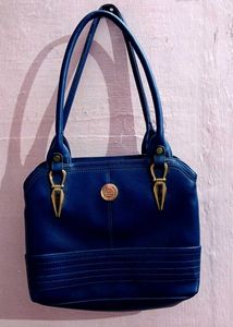 New Chic Blue leather Handbag