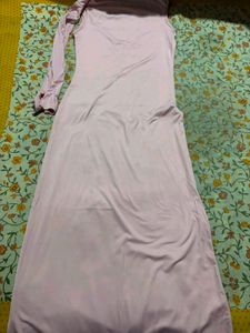 Chic One-Shoulder Tie Detail Maxi Dress