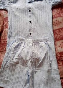 Comfortable Striped Night Suit Set